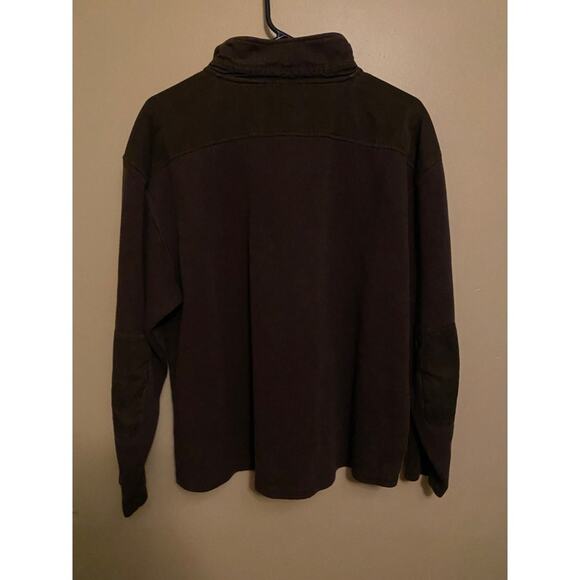 orvis men’s half zip pullover sweater size xl brown zip up bamboo cotton shirt - Picture 4 of 4
